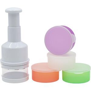 Manual Fruit and Vegetable Chopper and Storage Container Set, 9 PC